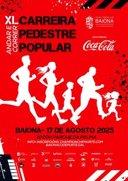 XL CARREIRA PEDESTRE POPULAR ANDAR E CORRER - BAIONA 2025